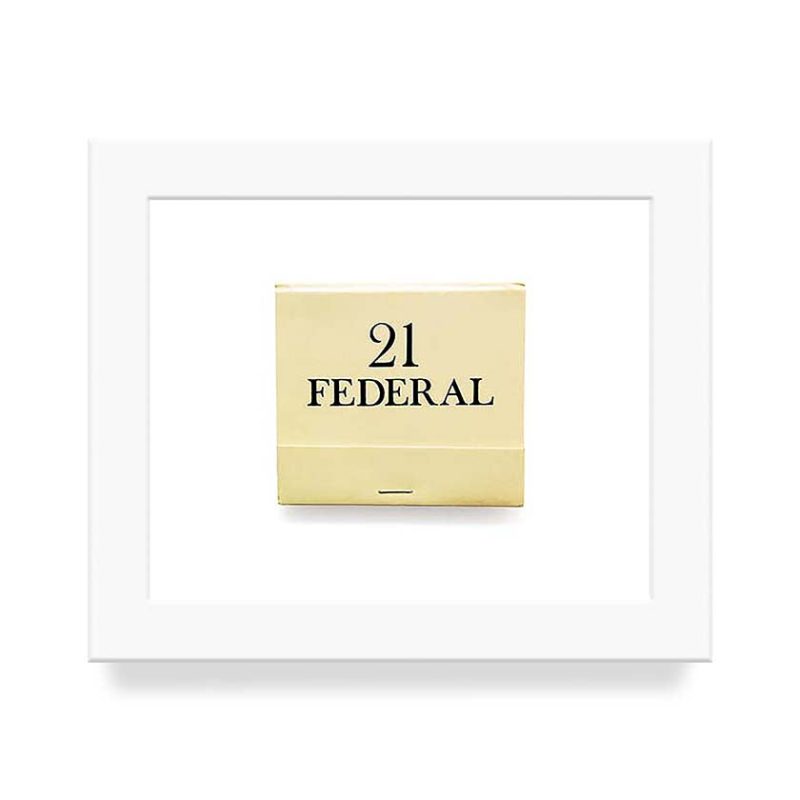 21 Federal Matchbook Diaries White Frame