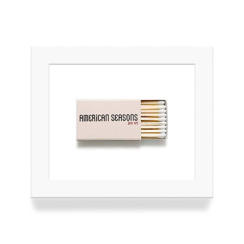 American Seasons Nantucket Matchbook Diaries White Frame