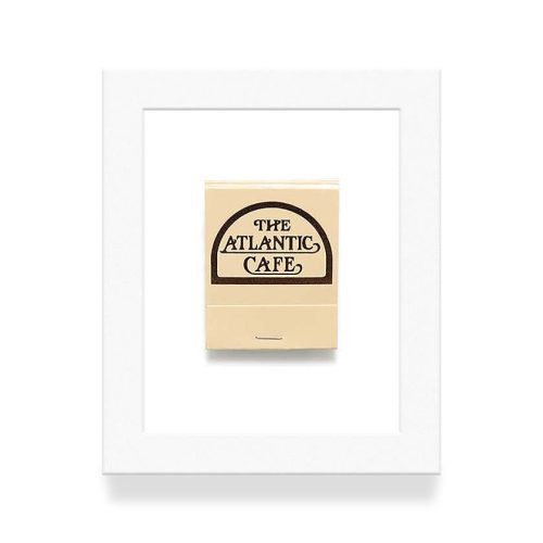 Atlantic Cafe 1 Tan Matchbook Diaries White Frame