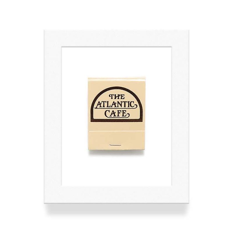 Atlantic Cafe 1 Tan Matchbook Diaries White Frame