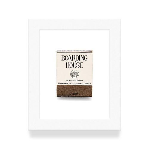 Boarding House Matchbook Diaries White Frame