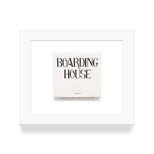 Boarding House 2 Matchbook Diaries White Frame