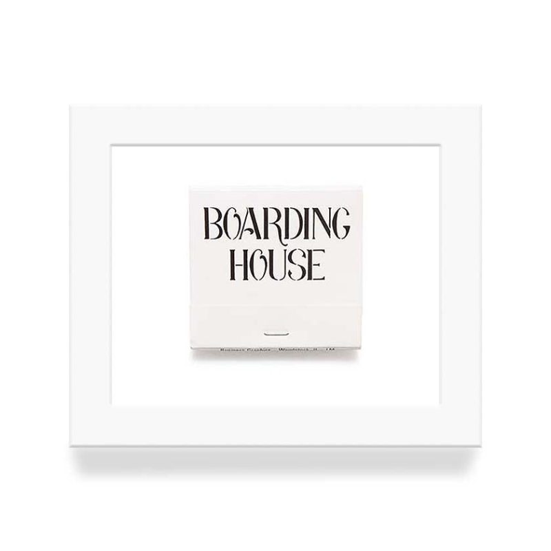 Boarding House 2 Matchbook Diaries White Frame