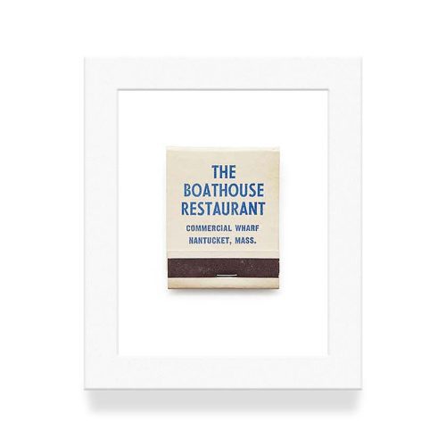 Boathouse Nantucket Matchbook Diaries White Frame