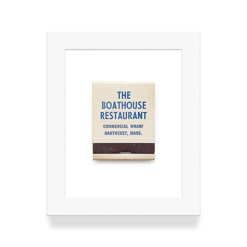 Boathouse Nantucket Matchbook Diaries White Frame