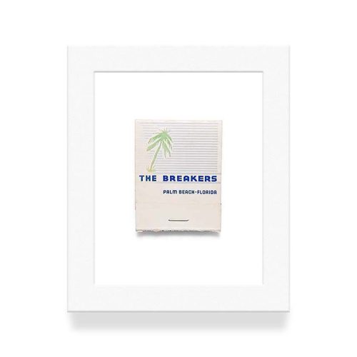 Breakers Palm Beach 4 White Matchbook Diaries White Frame