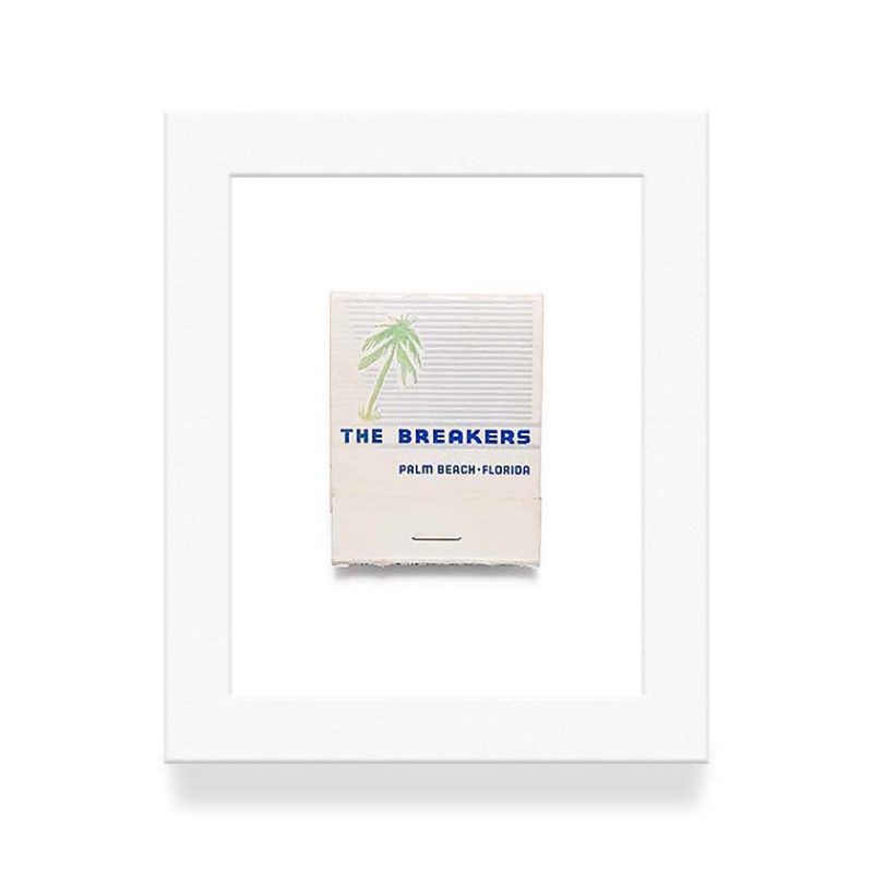 Breakers Palm Beach 4 White Matchbook Diaries White Frame