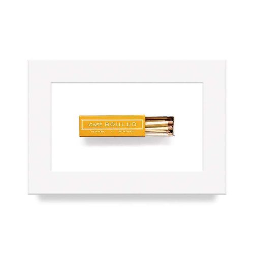 Cafe Boulud Matchbook Diaries White Frame