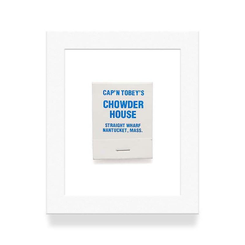 Captain Tobys 1 Blue Matchbook Diaries White Frame