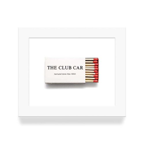 Club Car Matchbook Diaries White Frame