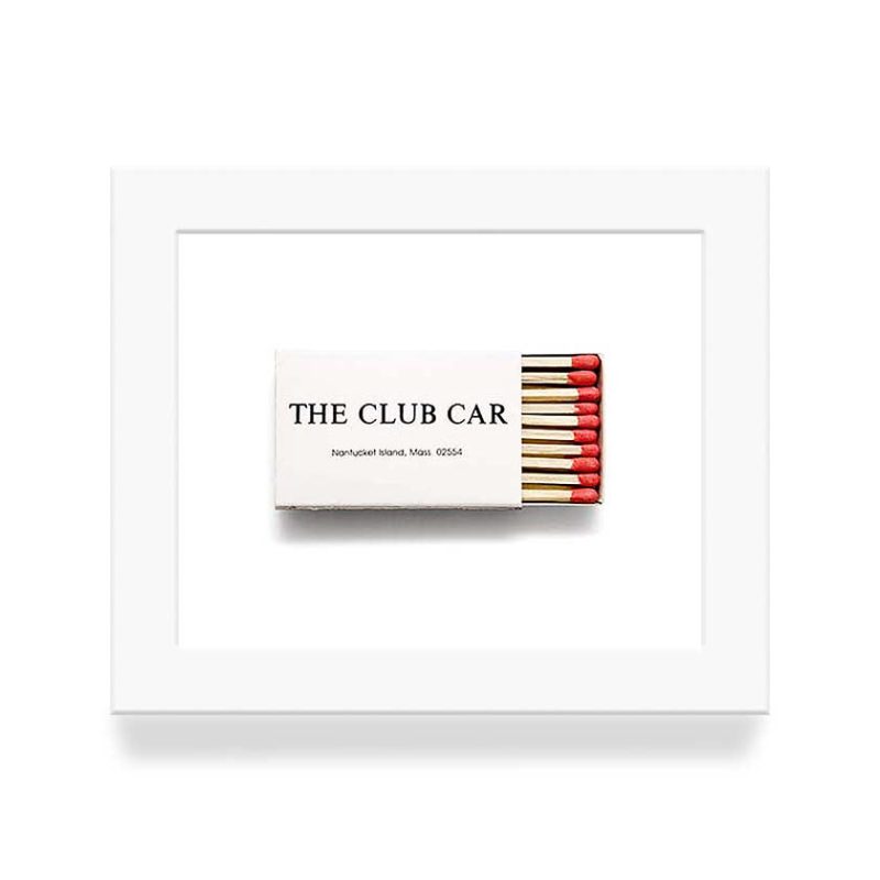 Club Car Matchbook Diaries White Frame