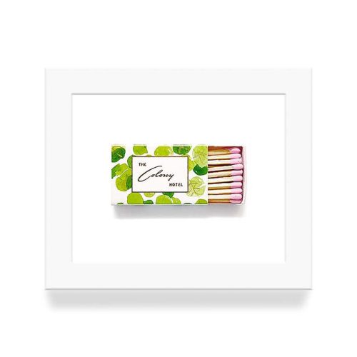 Colony Hotel 1 Matchbook Diaries White Frame