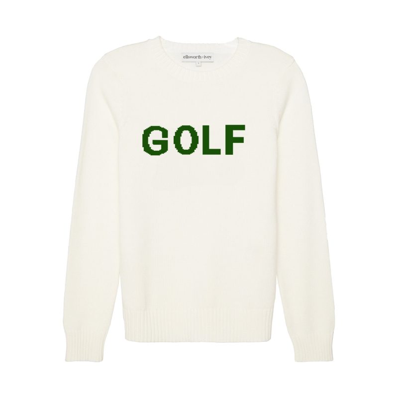 Ellsworth IveyClassicGolfCrewneckIvoryGreen 1