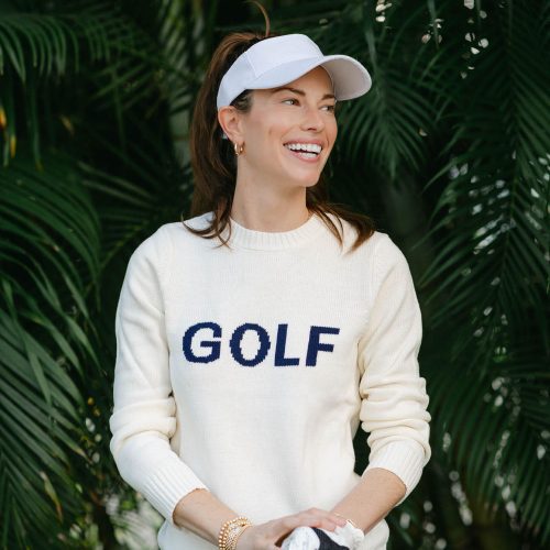 Ellsworth Ivey GolfSweater White with Ivory