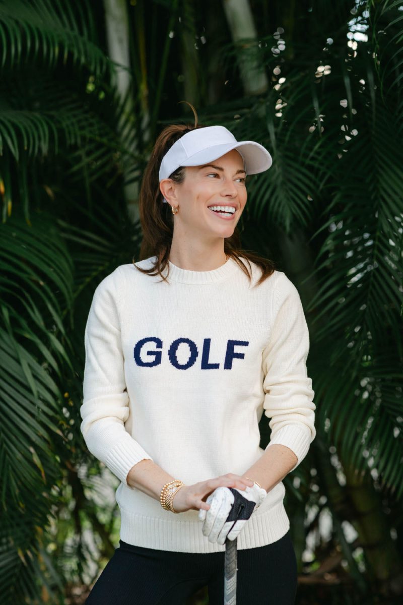 Ellsworth Ivey GolfSweater White with Ivory