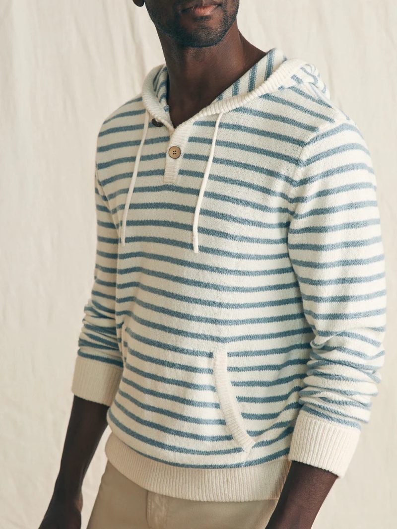 FAH1035 SU24 faherty MYU2406 ICH cove sweater hoodie ivory chambray stripe OM DETAIL2 1 1000x f318de5e 411e 4316 a94f 1c3e57e72a57