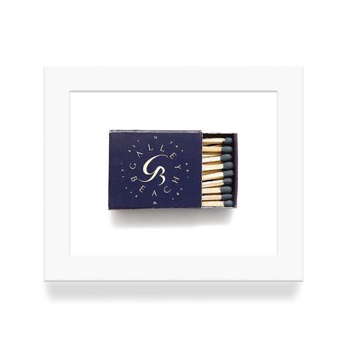 Galley Beach Matchbook Diaries White Frame