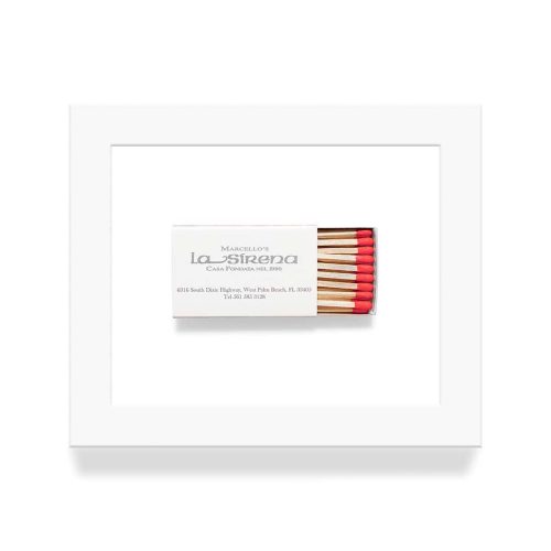 La 2BSirena 2B West 2BPalm 2BBeach 2BFL Matchbook Diaries White Frame