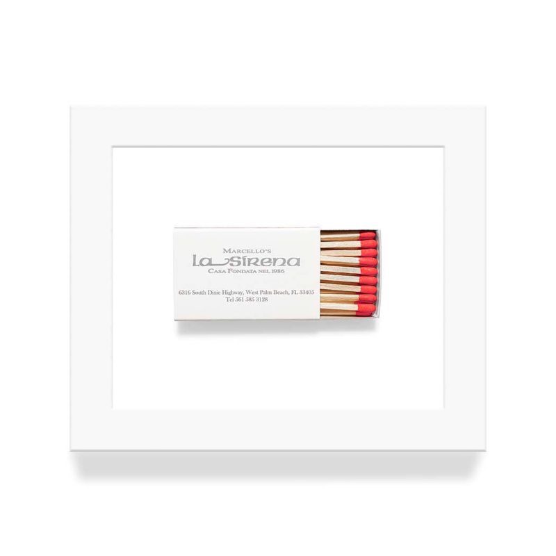 La 2BSirena 2B West 2BPalm 2BBeach 2BFL Matchbook Diaries White Frame