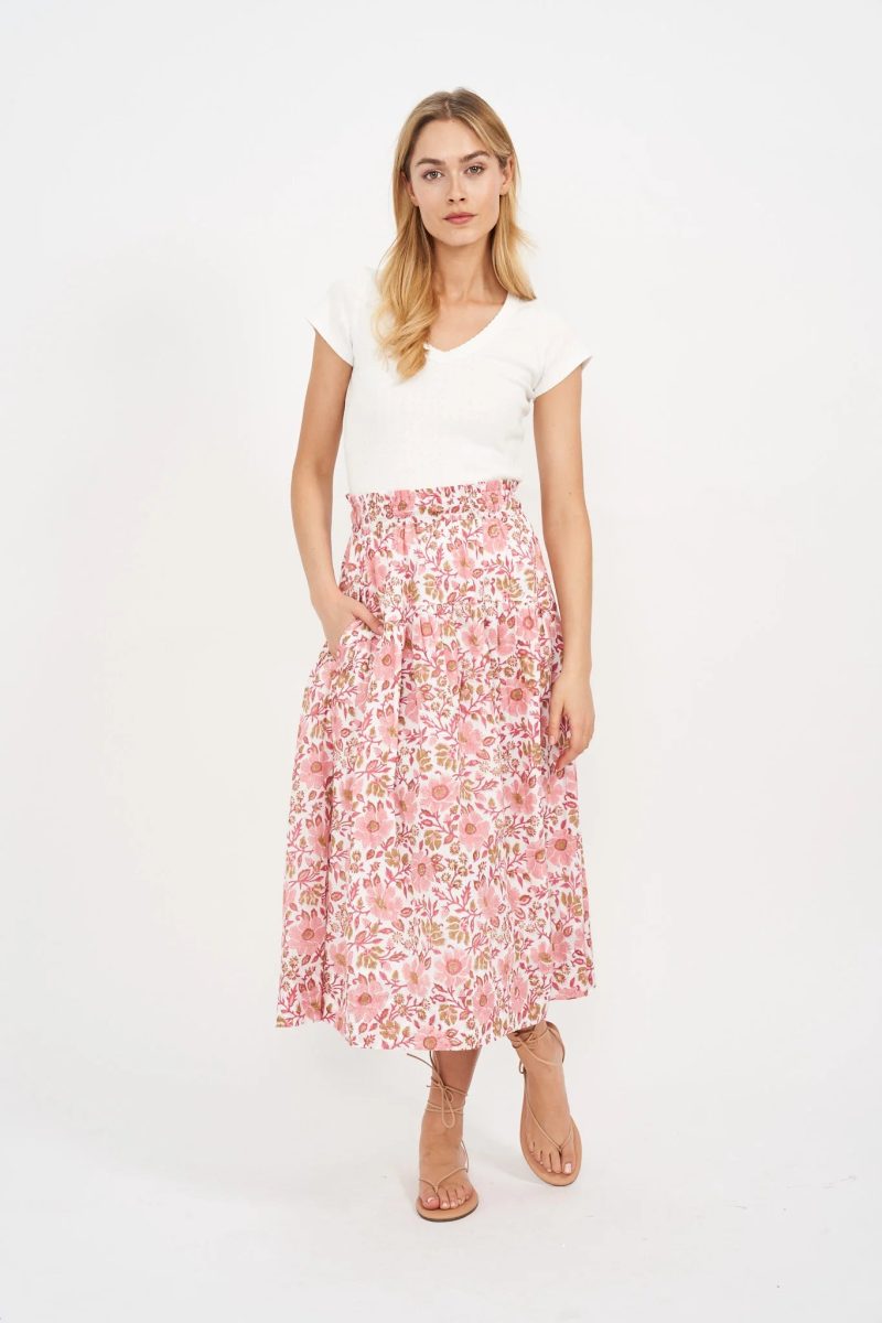 Louisa Skirt Shell Orsay Floral Front