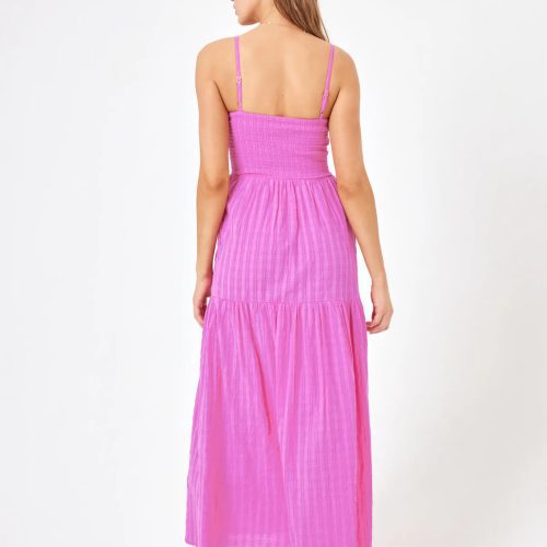 MALLORCA DRESS Raspberry BACK