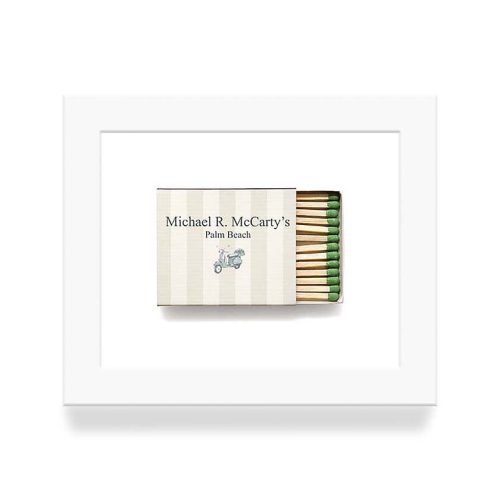 Mccarty s Palm Beach Matchbook Diaries White Frame