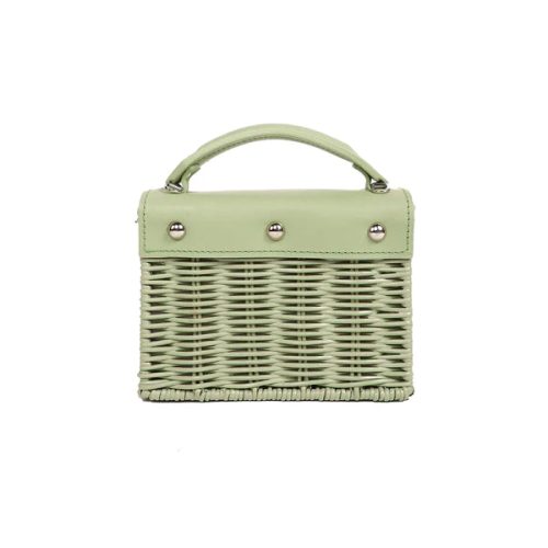 Mini Kuai Sage Rear Wicker Wings Basket Handbag Rattan Bags Wicker Bags UK Wicker Bags Wicker Bag Straw Basket Handbag Wicker Handbag Eco Friendly Purses Wicker Handbags Bag Rattan Z