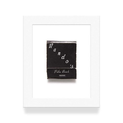 Nando s Palm Beach Matchbook Diaries White Frame