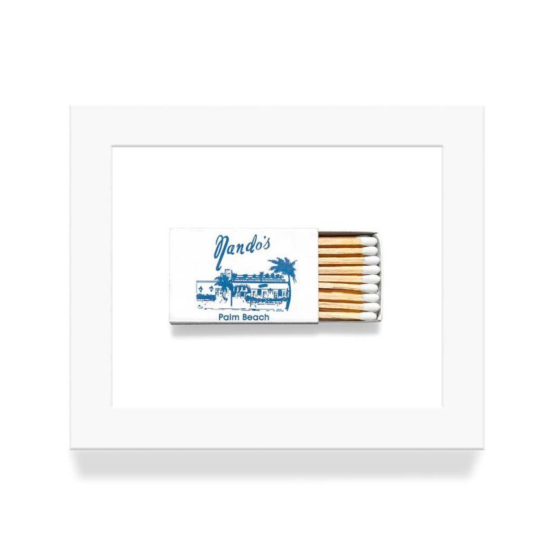 Nando s 2 Palm Beach Matchbook Diaries White Frame copy