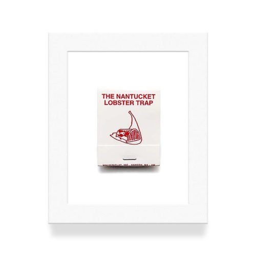 Nantucket Lobster Trap Matchbook Diaries White Frame