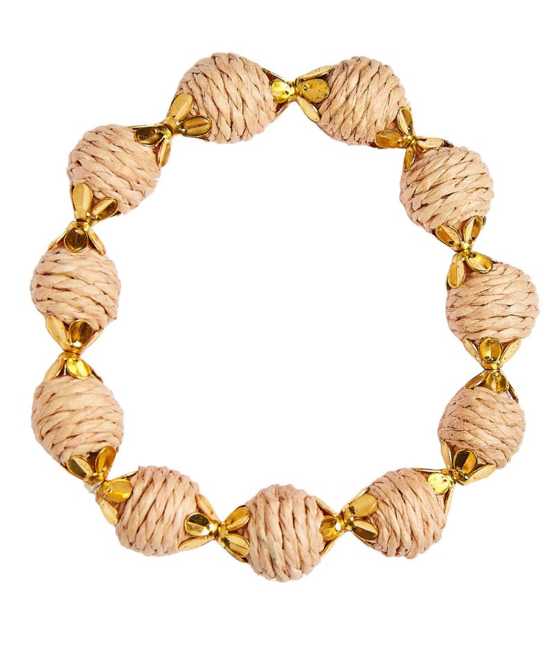 Raffia Bracelet tan 65708