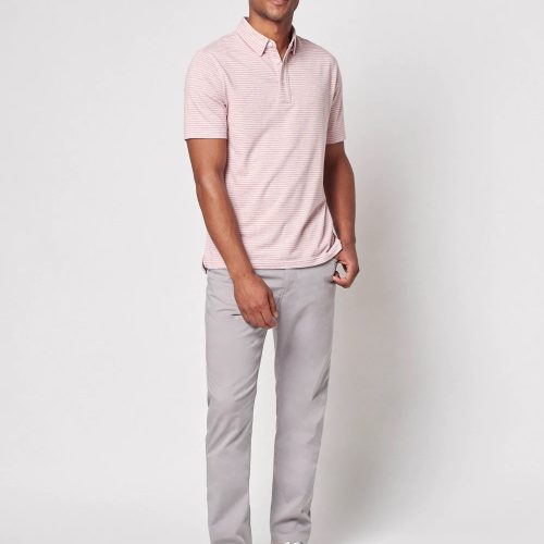 SP22faherty mens MKC0115 RMD SS MOVEMENT POLO ROSE MADAKET STRIPE front 1 1000xcopy aad06cc8 4820 453f 9145 ebd80898afc4