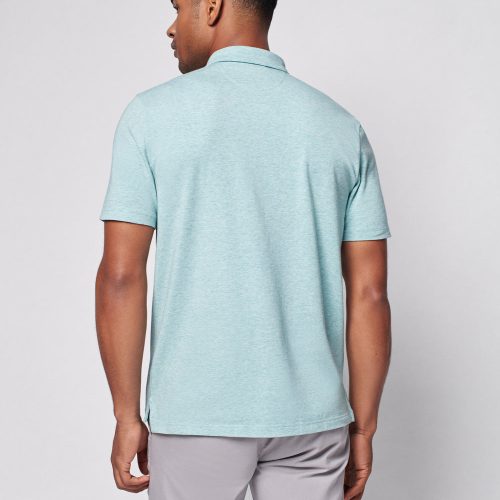 SP22faherty mens MKC0115 TML SS MOVEMENT POLO TEAL MELANGE back 1 1000x 24be18f0 570b 435c 81b5 b4856e294477