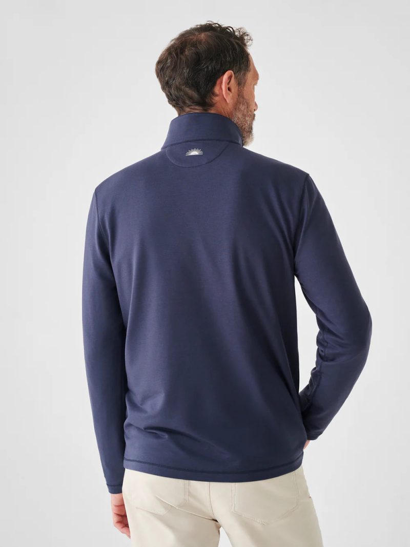 SP23 faherty mens MKC0136 BLN MOVEMENT QUARTER ZIP BLUE NIGHTS back 1 1000x 486f0da5 1274 49d1 99e9 e89cff9f211b