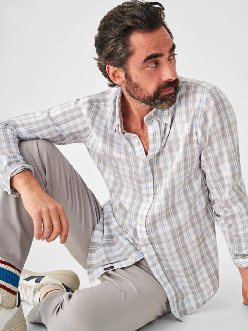 SP23 faherty mens MWC0081 GCP THE MOVEMENT SHIRT GREY CREAM PLAID crop 2 1000x dba13ad8 6c32 498b 9167 12b8c33e3cbb