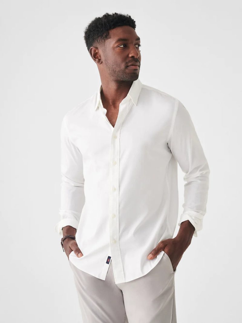 SP23 faherty mens MWC0082 CWI THE MOVEMENT SHIRT CLOUD WHITE crop 1 1000x 120aa579 7d4c 4869 a3b7 6f463790069b