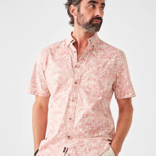 SP23 faherty mens MWS2306 CTP SS STRETCH PLAYA SHIRT CORAL TILE PRINT crop 1 1000x 228400f4 5b21 4851 bb24 6f179a203f07