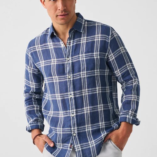 SU23 faherty mens MWS2343 JET linen laguna shirt jetty plaid crop 1 1000x 3c851e48 29a1 4375 94ab 5f456b8f95cf