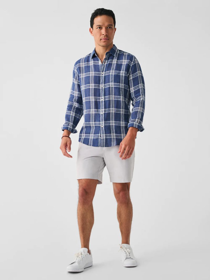 SU23 faherty mens MWS2343 JET linen laguna shirt jetty plaid front 1 1000x 2d638bfd a1e0 4b7a 84e8 7842f6a7a4d7