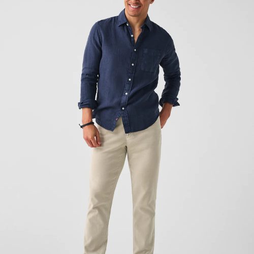 SU23 faherty mens MWU2332 RNY linen laguna shirt storm navy front 1 1000x f0a691bd 4e6f 404b 9f7a 78786f31274c