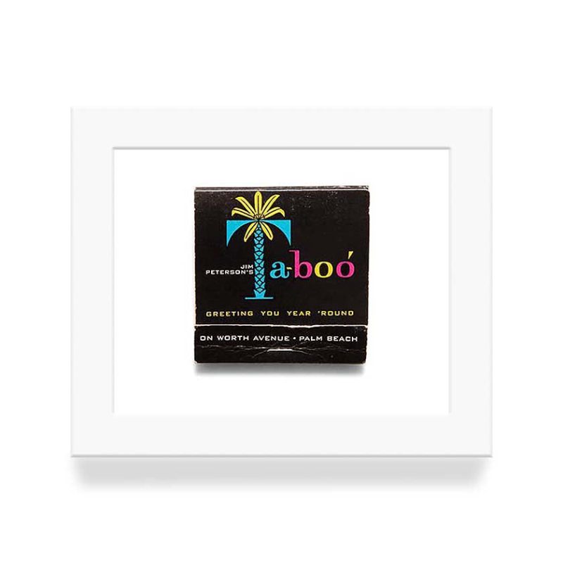 Taboo 2 Black Matchbook Diaries White Frame