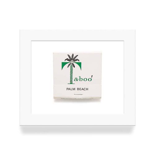 Taboo 3 White Matchbook Diaries White Frame