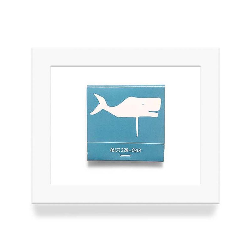 The Whale Nantucket Matchbook Diaries White Frame