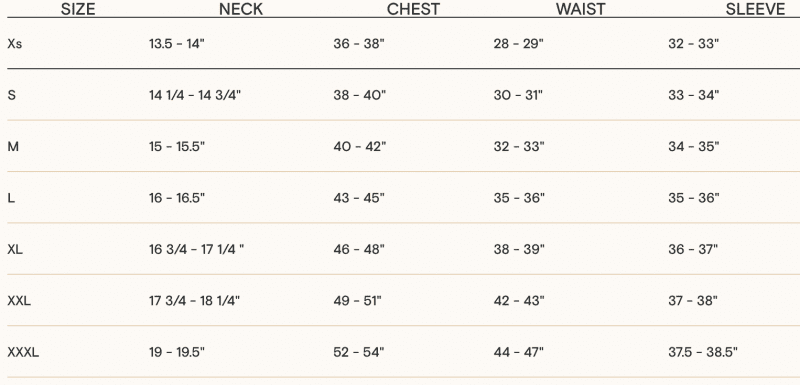 faherty mens shirt size chart 6641c0f0 64c6 471f 91ae 9760476face2