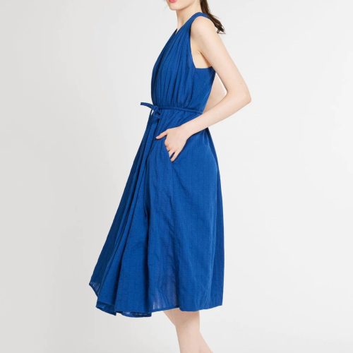 mille clothing marilyn dress in indigo 31149457211479