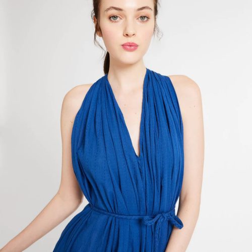 mille clothing marilyn dress in indigo 31149457244247