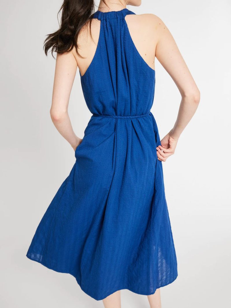 mille clothing marilyn dress in indigo 31149457440855