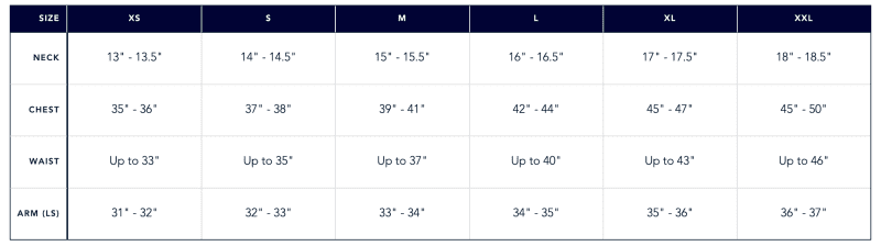 mizzen and main mens shirts trim fit layering outerwear size chart 84f5d561 00b0 4dac aafe ac302d9ff6a4